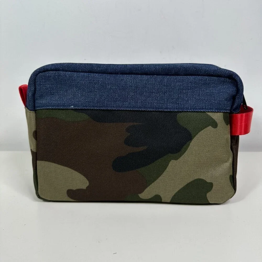 New Kimes Ranch Jeans Shave, Toiletry, Cosmetic Bag Camo, Denim